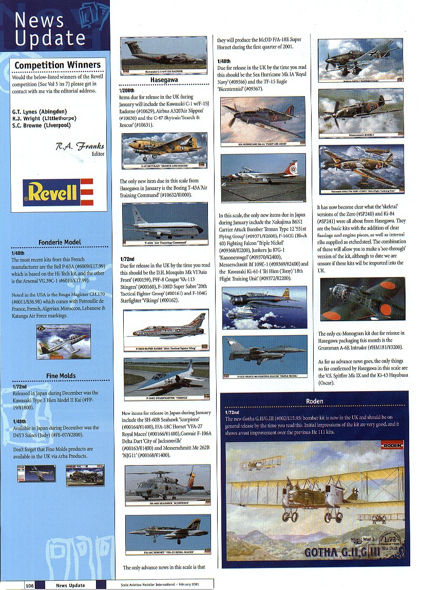 Scale Aviation Modeller International 2001-02